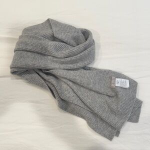 J. Crew Light Gray Knit Scarf